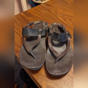 Chaco Maya black leather sandals